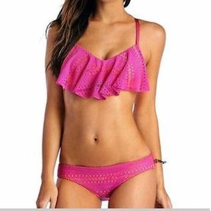 NWT Crochet Vitamin A Bikini Set Large 10-12